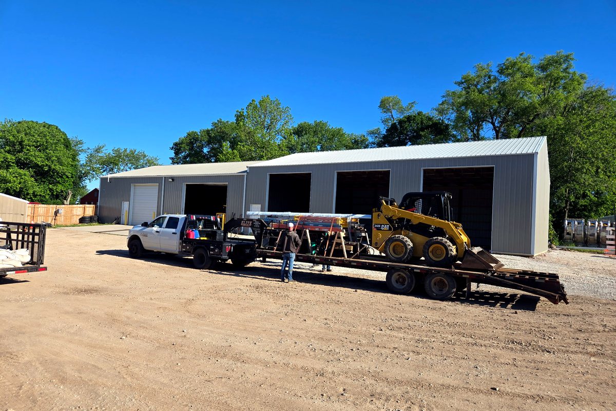 Modern custom workshop building